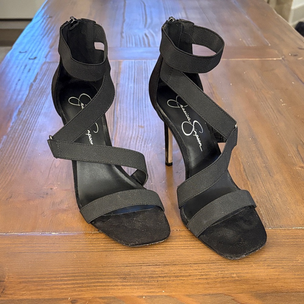 Black Strappy Heels